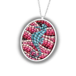 Denizatı Mozaik Gümüş Kolye